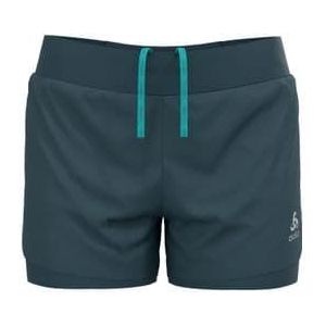 odlo zeroweight 3 inch women s 2 in 1 shorts grijs