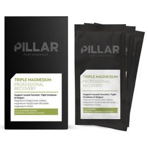 pillar triple magnesium recovery drink travel pack  ananas kokos  15 x 5g