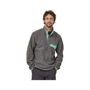 patagonia synchilla snap t grey green lightweight fleece pullover