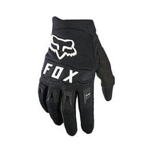 paar fox dirtpaw jeugd lange handschoenen zwart wit
