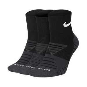 Nike - Everyday Max Cushion Quarter - Sportsokken - Zwart - Unisex - 3 Paar