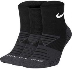 Nike - Everyday Max Cushion Quarter - Sportsokken - Zwart - Unisex - 3 Paar