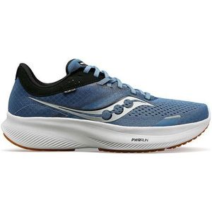 saucony hardloopschoenen ride 16 blauw zilver