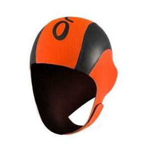 neopreen orca neo swim cap oranje zwart