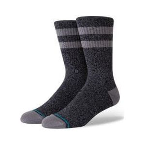 stance joven crew socks black grey