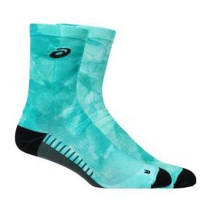 asics performance run crew socks blue
