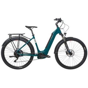 bicyklet fabienne elektrische hybride fiets shimano deore 10s 625 wh 29  teal