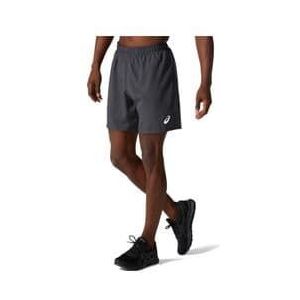 asics core run 7in grey men s shorts