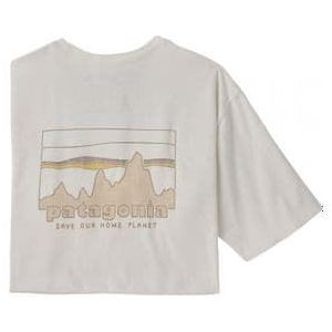 patagonia 73 skyline organic t shirt heren wit t shirt