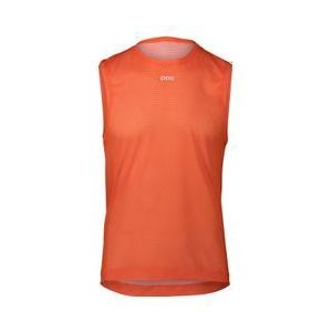 poc air indoor zink orange sleeveless jersey