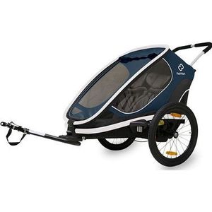 hamax outback one kinderkar blauw wit