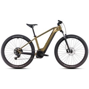 cube reaction hybrid performance 625 elektrische hardtail mtb shimano cues 9s 625 wh 29  gold lime 2025