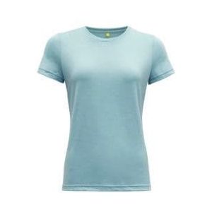 dames t shirt korte mouw devold eika merino 150 lichtblauw