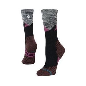 stance performance mid wool crew socks red