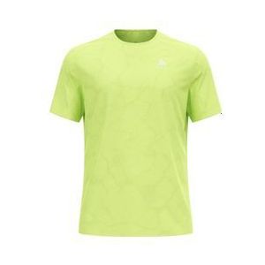 odlo zeroweight engineered chill tec short sleeve jersey yellow