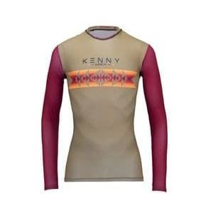dames long sleeve jersey kenny charger brown  red