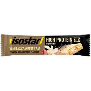 isostar high protein bar 30 vanille cranberry 55g