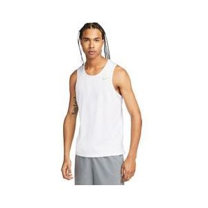 nike dri fit miler tank wit