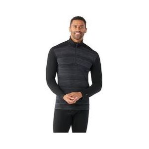 Smartwool - Classic Thermal Merino 1/2 Zip - Baselayer - Zwart/Grijs - 100% Merinowol