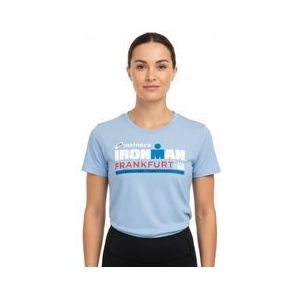 ironman frankfurt hemelsblauw korte mouw t shirt