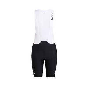 dames rapha pro team training bib broek zwart wit