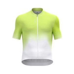 odlo zeroweight chill tec short sleeved jersey geel wit