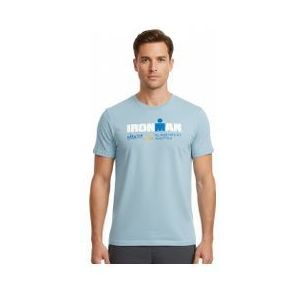 ironman oostenrijk heren hemelsblauw korte mouw t shirt