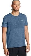 under armour seamless stride jersey met korte mouwen blauw heren