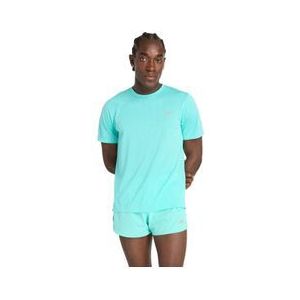 new balance athletics blue heren jersey met korte mouwen