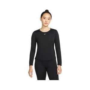 nike dri fit one long sleeve jersey zwart dames