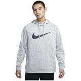 nike dri fit training hoodie grijs