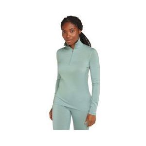 icebreaker women s 1 2 zip merino 200 oasis green baselayer