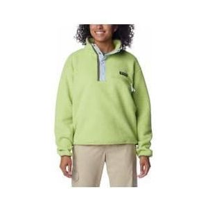 columbia helvetia cropped 1 2 zip fleece voor dames groen