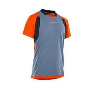 ion scrub amp short sleeve jersey orange  grey