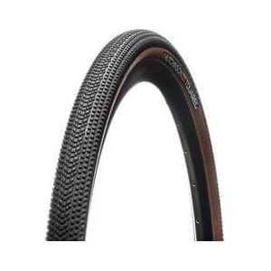 hutchinson touareg 700mm tubeless ready soft gravel tyre hardskin beige sidewalls tan