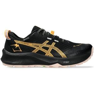 asics gel trabuco 12 gtx zwart oranje  strong damesschoenen  strong