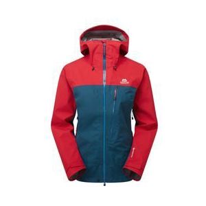 mountain equipment makalu waterdichte jas voor dames blauw rood