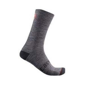 paar castelli racing stripe 18 sokken grijs