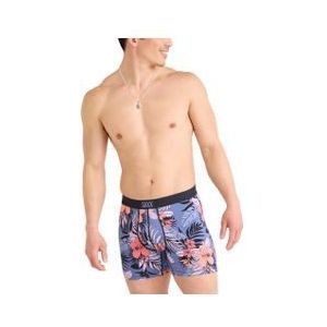 herenboxer saxx ultra super soft fly hibiscus jungle blue rose