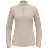 hardlooptrui voor dames odlo zeroweight warm 2 0 1 2 zip beige