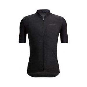 santini short sleeve jersey colore puro black