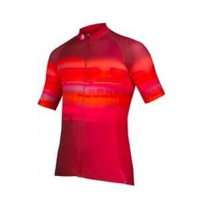 endura virtual texture korte mouw jersey rood