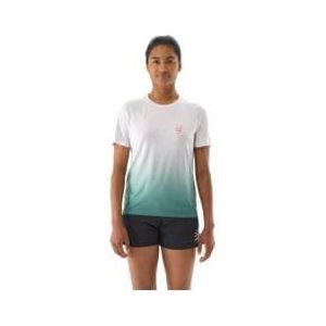 compressport performance women s jersey met korte mouwen white  green