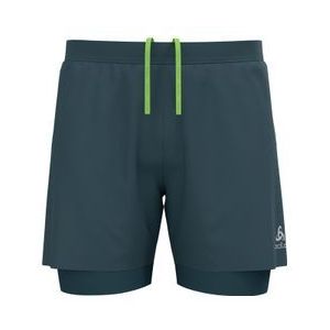 odlo zeroweight 12 cm grijs 2 in 1 shorts