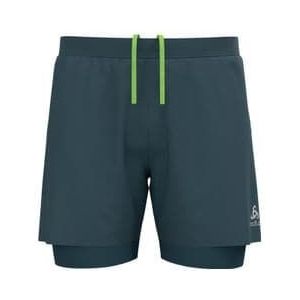 odlo zeroweight 12 cm grijs 2 in 1 shorts