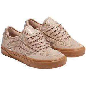 vans rowley suede beige bruin schoenen