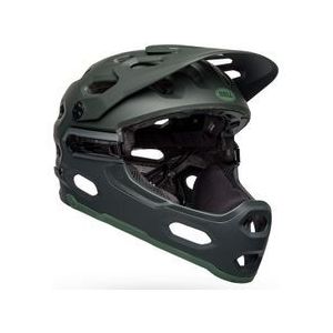 bell super 3r mips removable chinstrap helmet mat groen 2022