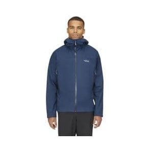 rab downpour plus 2 0 waterdichte jas blauw