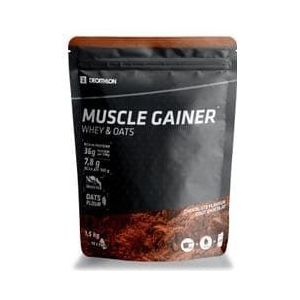poudre whey muscle gainer decathlon nutrition chocolat avoine 1 5kg