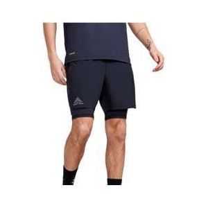 craft pro trail 2in1 hardloopshort zwart